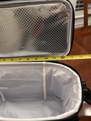 Black Multi-Pocket Range Bag, Utility Gear Bag, Lunch Bag with Shoulder Strap