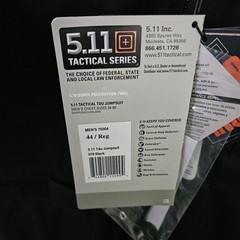 5.11 Tactical TDU Jumpsuit 75004 44R Black NEW w/ Tags Kneepads Included