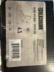 BLACKHAWK! Desert Ops Tactical Boots Coyote US 4.5 Medium Comfort