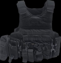 Point Blank Bushido Tactical XPIIIA-1 Tactical Vest, Adjustable, Size MD, lvl 3