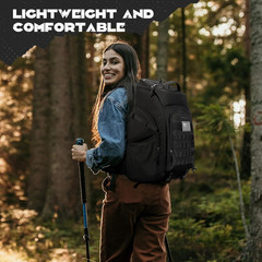 40L Tactical Backpack Military Molle Water Resistant Hiking Camping Travel Bag