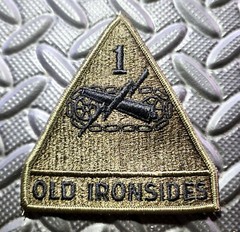 1st Armored Division Subdued Patch – Old Ironsides – Tank