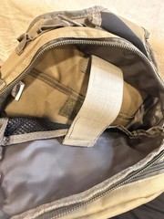 Yukon Tactical Shoulder Sling Bag 13x11x4 MOLLE Utility Pack Khaki Outdoor EUC