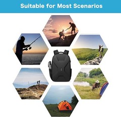 Waterproof 15.6-16 inch 35L Laptop Backpack with USB Charging Port for Women Men