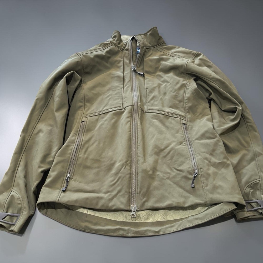 5.11 Tactical Men’s Full Zip Soft Shell Jacket Green Size Small – Preowned