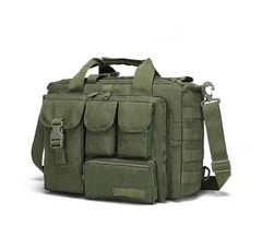 Tactical MOLLE EDC Messenger Bag – Olive Green Multi-Pocket Utility Carryall