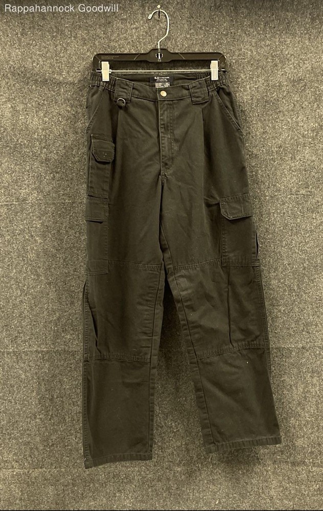 5.11 Tactical Men’s 74251 Cotton Canvas Tactical Pants Black Cargo Sz 30×30