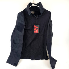 Men’s Large Black Long Sleeve Tactical Shirt Rapid Assault Army Combat Slim Fit