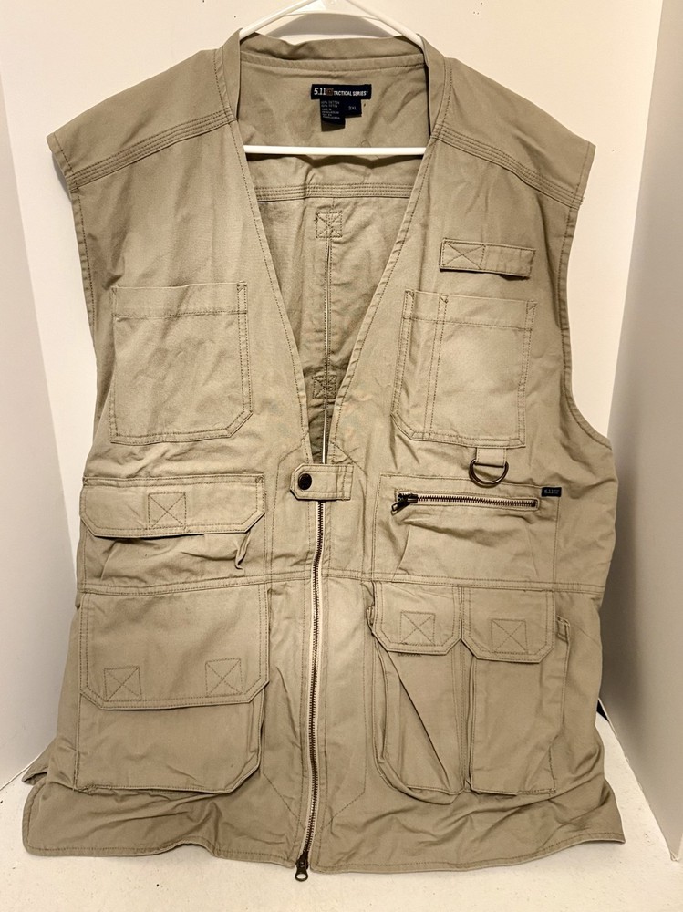5.11+ Tactical Vest Series 80001 Hunting Utility Conceal 13-Pockets 2XL