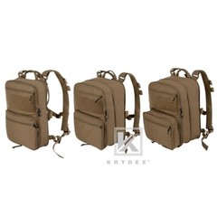 KRYDEX D3CR Chest Rig Harness Mag Pouches & D3 Flatpack Backpack Rucksack Coyote