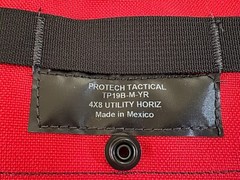 PROTECH SAFARILAND Utility Pouch TP19B Red 4’X8″ Horizontal MOLLED Double Zip