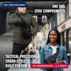 M-Tac CCW Sling Bag for Men & Women – EDC Shoulder Bag Tactical – Crossbody Conc