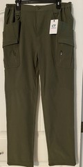 FLEXCAMO Tactical Series Green Cargo Pants L-32 Polyester Cotton