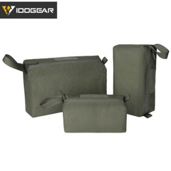 IDOGEAR Tactical Accessory Pouch 3PCS Zipper EDC Pouch Admin Tool Storage Bag RG