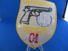 Vintage Beretta Firearms Logo Patch US Armed Forces M9/92FS Embroidered