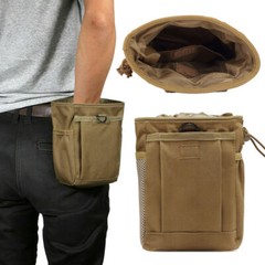Tactical Molle Dump Pouch Drawstring Magazine Utility Pouch Folding Waist Bag