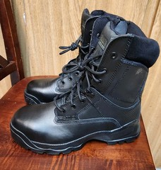 5.11 Tactical ATAC Station 8″ Black Side Zip Boot Men’s Size 9 Comp Toe