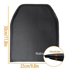 Ballistic UHMWPE level IIIA Steel Panel 10×12 Hard standalone Bullet Proof Plate