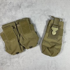 Lot of 2 – TMC Vest Mag Sundry Pouches Cordura Fabric – Tactical Airsoft Camo