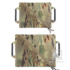 KRYDEX 2pcs Tactical Mesh Pouch Modular Storage Organizer Outdoor Travel Pockets