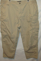 5.11 Tactical Mens 44 Tan Tactile Pro Ripstop Cargo Pants Canvas Workwear