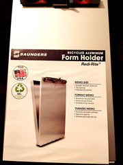Saunders Redi-Rite Memo Size Aluminum Storage Clipboard Top Opening. 5.75-9.5