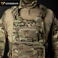 IDOGEAR Tactical MOLLE Pouch Accessory Pouch Chest Storage Admin Pouch Camo Army