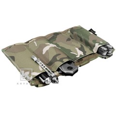 KRYDEX Quad Open Top Elastic Mag Pouch Tactical Magazine Holster MOLLE MC Camo