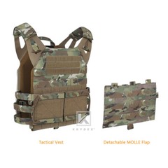 KRYDEX JPC 2.0 Jump Plate Carrier MOLLE Panel Tactical Body Armor Vest Camo