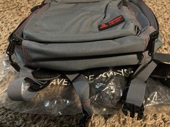 WOLFpak 25L Grey/Blue w/ Red Accent Backpack Zip Fits 15″ Laptop