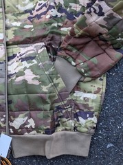 OCP Long Multicam Hooded Zip Woobie Jacket BAF+ Flag Patch