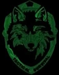 Tactical Wolf PVC Morale Patch – Glow in the Dark – Hook & Loop – New 3.5″