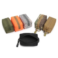 Tactical Mini Compact Molle Pouch Wallet Key Bag Coin Purse EDC Zipper Waist Bag