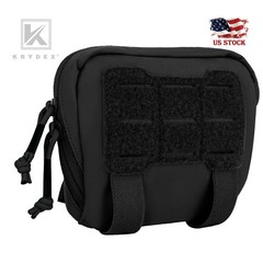 KRYDEX Tactical ARC Admin MOLLE Carrier Pouch 9mm mag Tool Bag Lightweight BLACK