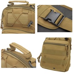 Men Backpack Tactical Sling Shoulder Bag Molle Travel Chest Pack Outdoor Hiking