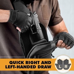 Tactical Nylon Sling Bag for Concealed Carry CCW Shoulder EDC Crossbody