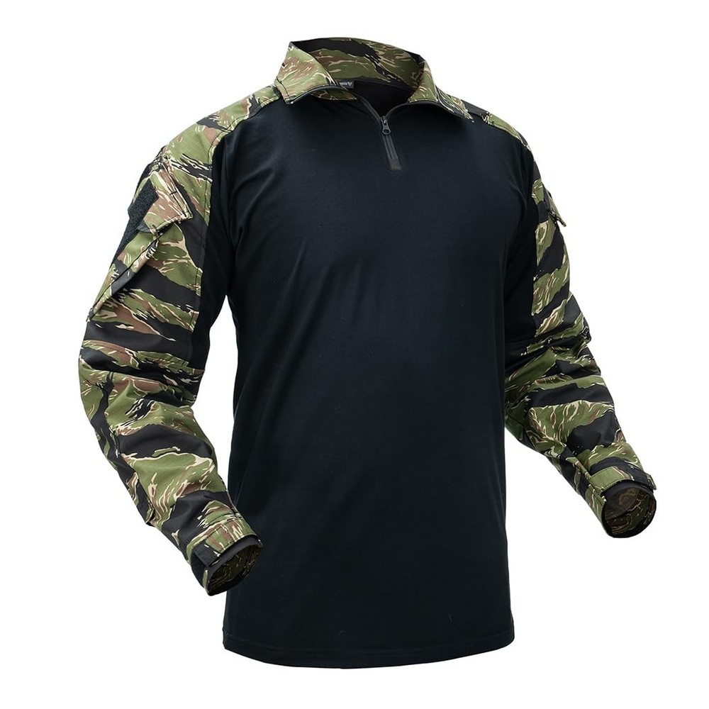 IDOGEAR OUTDOOR G3 Combat Shirts Camo Military Shirts with 4 Pockets Tactical