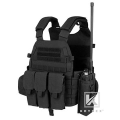 KRYDEX LBT-6094A Plate Carrier Tactical Body Armor Vest with Magazine Carrier