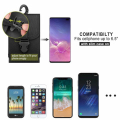 Tactical Molle Cell Phone Pouch Waist Fanny Pack Mobile Phone Holster Cover Case