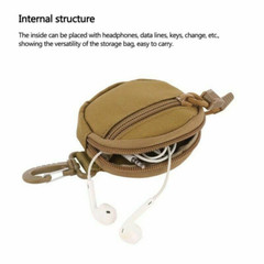 Outdoor Tactical Military Waist Belt Bag Clip Buckle Key Coin Case Utility Pouch