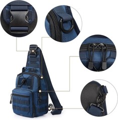 7L Water-Resistant Tactical Backpack – Small Sling Pack for Sports and Travel