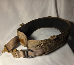 Large HSGI Slim-Grip Slotted Padded Belt With Cobra Rigger Belt