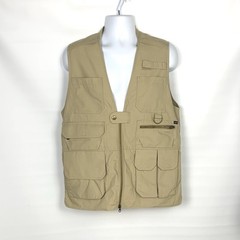 5.11 Tactical Fast Tac Vest Utility Full Zip Size M Khaki 13 Pockets Vented