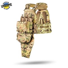 NIR M7 PRO Gen 2 Tactical Vest Multicam MOLLE Load Bearing Gear Set Ukraine