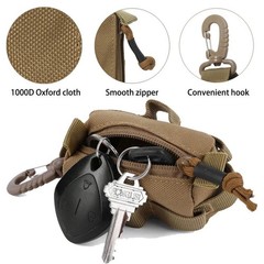 Tactical Mini Molle EDC Compact Pocket Organizer Pouch Utility Gadget Waist Bag