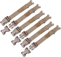 6 Pcs MOLLE Tactical Straps Adjustable Backpack Straps Attachment Webbing