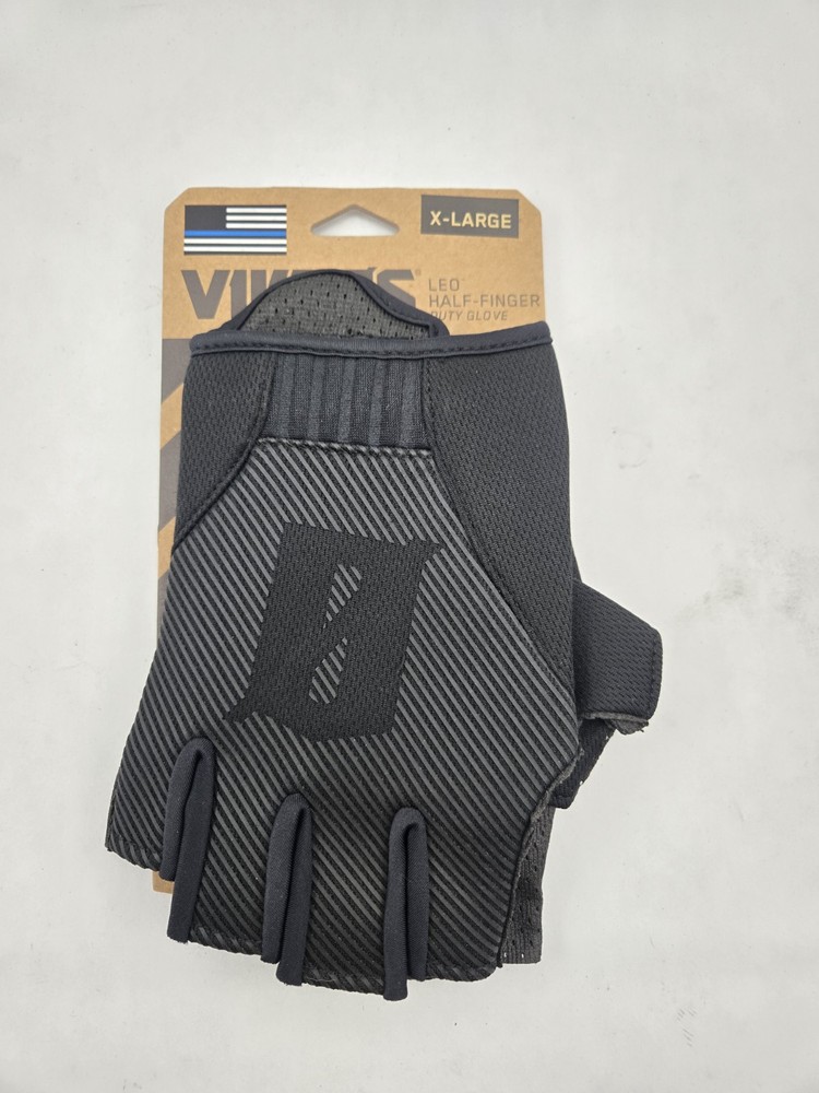 New Viktos Leo Half Finger Duty Gloves Nightfall Black Extra Large