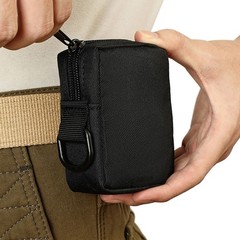 Molle Pouch Mini Wallet Key Bag Tactical Coin Purse EDC Zipper Small Waist Bag