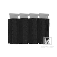 KRYDEX 9mm Pistol Fourfol Mag Pouch Elastic Insert for MK3/4 Tactical Chest Rig