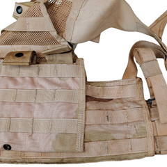 Used Serviceable Heavily Stained 3C Desert FLC Vest W/ Accessories *mocinc.1982*